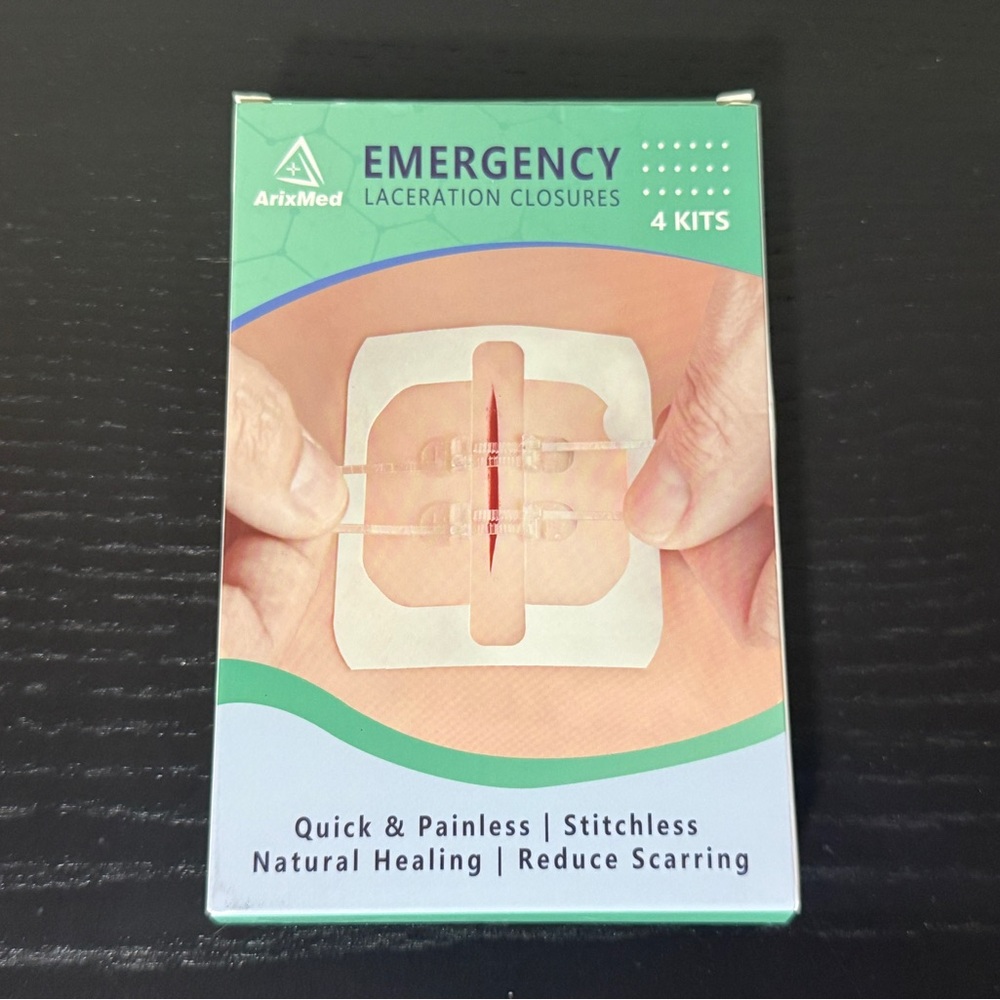 ArixMed Emergency Laceration Closures - Mint Green Packaging
